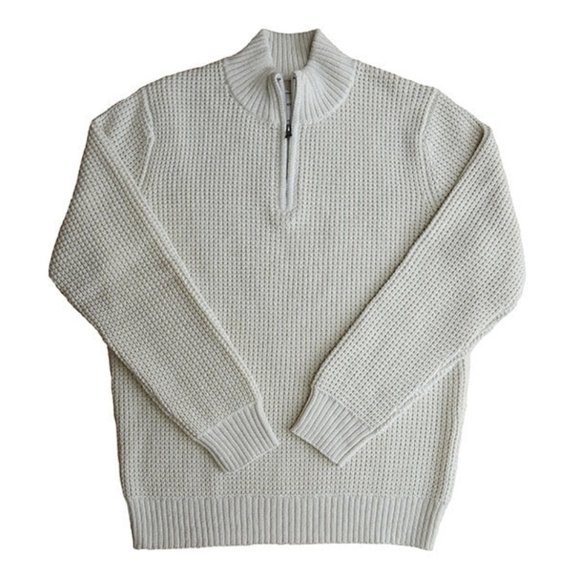 Long Wharf Wellfleet SeaWell Wool Blend Knit Quarter Zip Sweater - Picture 8 of 8